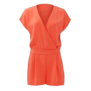 Diane Von Furstenberg coral romper